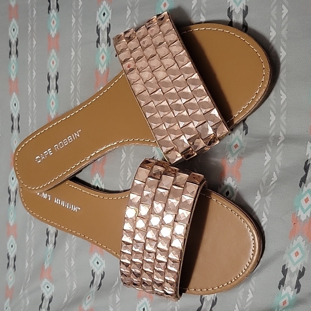 Rose gold Jeweled Sandals
